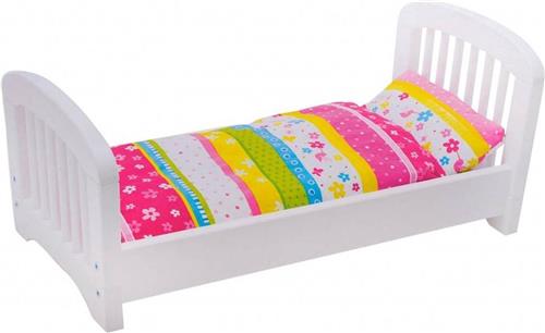 Goki | Houten poppenbed - Susibelle (incl. beddengoed)