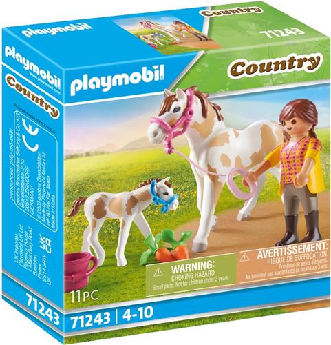 PLAYMOBIL Country paard met veulen - 71243