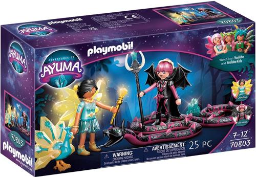 PLAYMOBIL Adventures of Ayuma Crystal Fairy en Bat Fairy met totemdieren - 70803