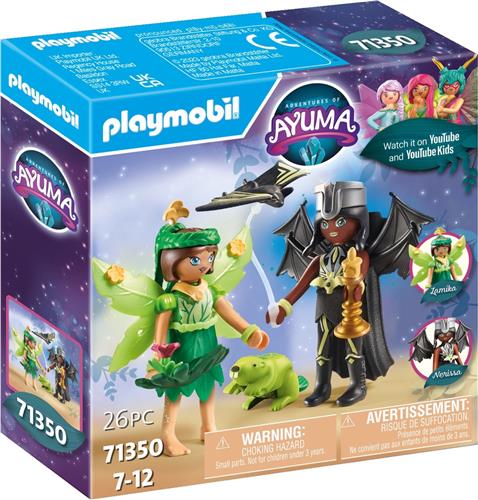 PLAYMOBIL Adventures of Ayuma Forest Fairy & Bat Fairy met totemdieren - 71350