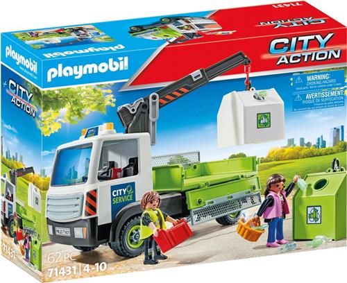 PLAYMOBIL City Action Glasbak ophaaldienst - 71431