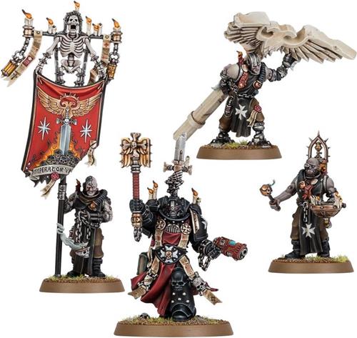 Space Marines Black Templars Grimaldus & Retinue