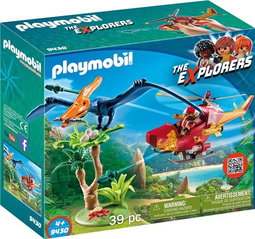 PLAYMOBIL Dinos Helikopter met Pteranodon - 9430