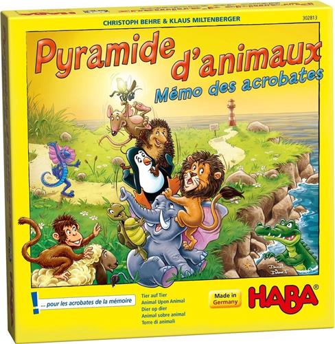 HABA PROMO - Jeu - Pyramide d'animaux - jeu d'empilement et de mémoire (Frans)