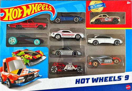 Hot Wheels Multipack Speelgoedautos - 9 stuks