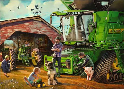 Ravensburger puzzel John Deere Then&Now