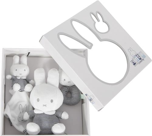 Nijntje ABC Giftset - Knuffel van 20 cm, Rammelaar en knuffeldoekje