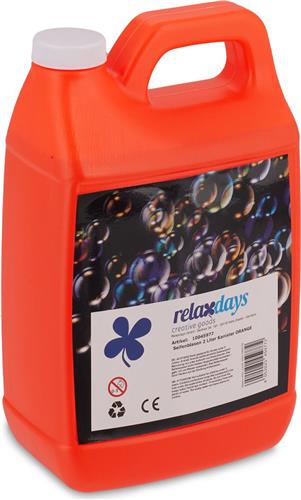 Relaxdays bellenblaas navulling - 2 liter - bellenblaas vloeistof - bellenblaas zeep - sop