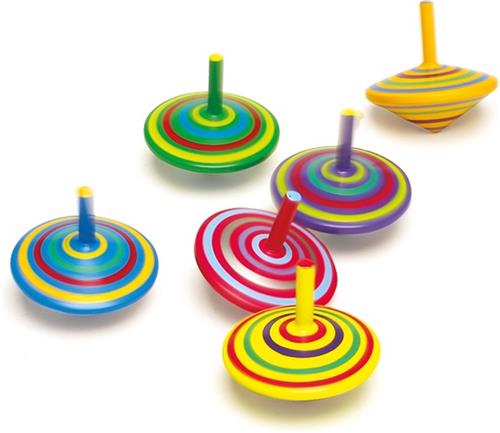 small foot - Wooden Spinning Top Striped