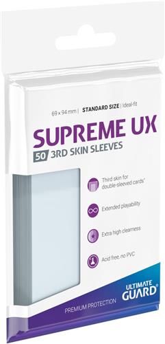 Supreme UX 3rd Skin Sleeves Standard Size Transparent (50)