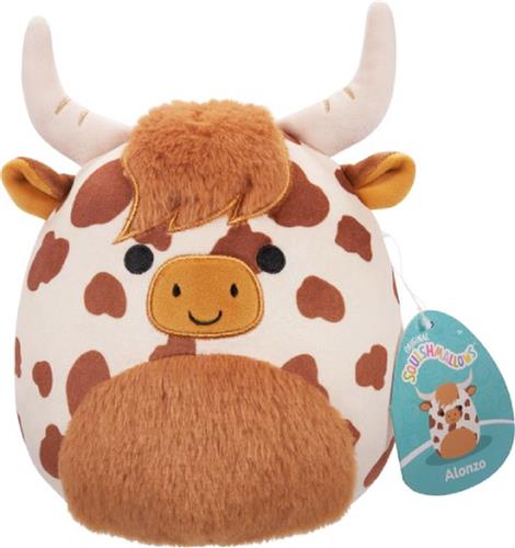 Squishmallows Alonzo Schotse Hooglander Koe Pluche Knuffel 20 cm