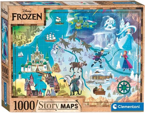 Clementoni Frozen Puzzel Story Maps (1000 pieces) Multicolours