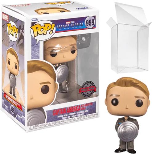 Funko Pop! Marvel Studios: Captain America - Captain America with prototype shield Exclusive #999