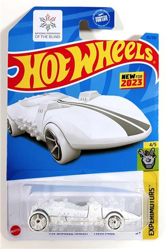 HOT WHEELS BRAILLE RACER TWIN MILL 85/250 WHITE 1:64 HW EXPERIMOTORS 4/5