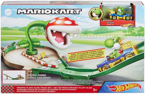 Hot Wheels Mario Kart Nemesis Track Set Piranha