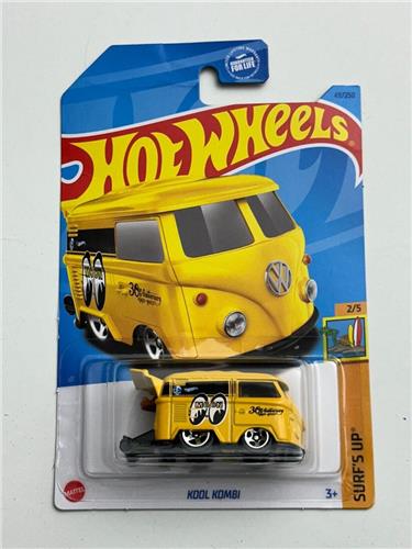 HOT WHEELS KOOL KOMBI 47/250 YELLOW 1:64 HW SURF'S UP!