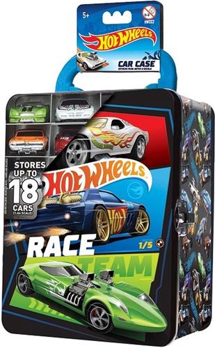 Hot Wheels Tin car storage case for 18 die cast cars.