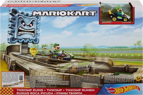 Hot Wheels Mario Kart Nemesis Track Set Thwomp