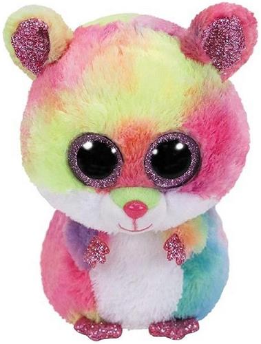 Ty Plush - Beanie Boos - Rodney the Multicolored Hamster (Medium) (TY36416)