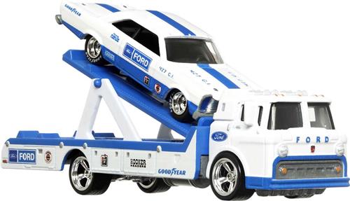 Hot Wheels Premium Teamtransport Set van 2 - Verrassingsitem - Speelgoedvoertuig