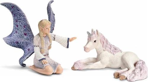 Schleich Lindariel met eenhoornveulen 70424 - Speelfiguur - Bayala - 15 x 8,5 x 18 cm