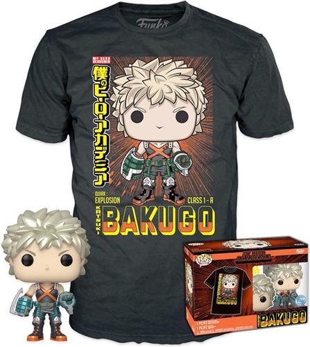 Funko Pop! & Tee Box: My Hero Academia - Bakugo #249 Exclusive (M)