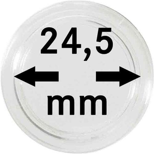 Lindner Hartberger muntcapsules Ø 24,5 mm (10x) voor penningen tokens capsules muntcapsule