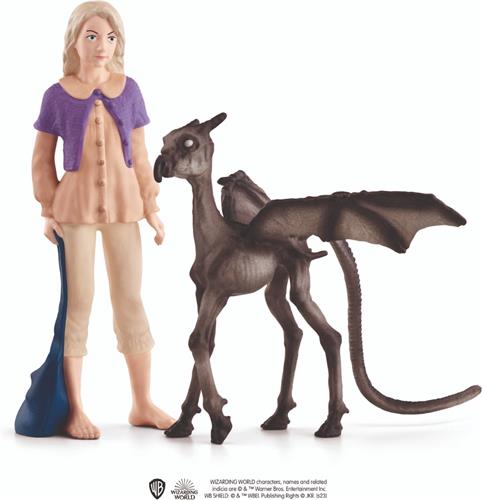 schleich WIZARDING WORLD - Loenaâ¢ en Terzieler - Luna Lovegoodâ¢ & Baby Thestral - Harry Potter - 42636