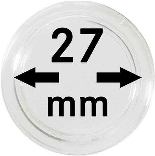 Lindner Hartberger muntcapsules Ø 27 mm (10x) voor penningen tokens capsules muntcapsule