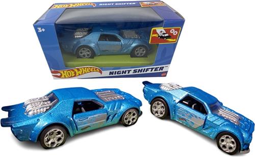 Hot Wheels Night Shifter pull back voertuig - Schaal 1:43 - 8 cm groot - Kunststof - Spaar ze allemaal