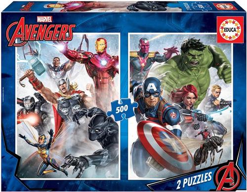 Marvel Mania - 2 x 500 stukjes puzzel