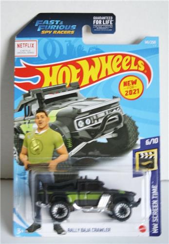 Hot Wheels Fast & Furious rally baja crawler - Die Cast - 7 cm - Schaal 1:64 - army green