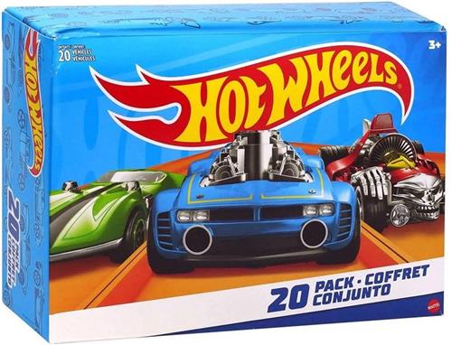 Hot Wheels - Speelgoedauto's voor racebaan - Set met 20 speelgoedautootjes