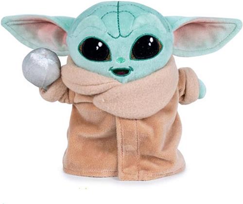 Baby Yoda Child met Bal - Star Wars The Mandalorian Pluche Knuffel 17 cm {Disney Star-Wars Plush Toy | Grote Yoda, Chewbacca, Storm Trooper, Darth Vader, Luke Skywalker | Speelgoed knuffeldier knuffelpop knuffels voor kinderen jongens meisjes}