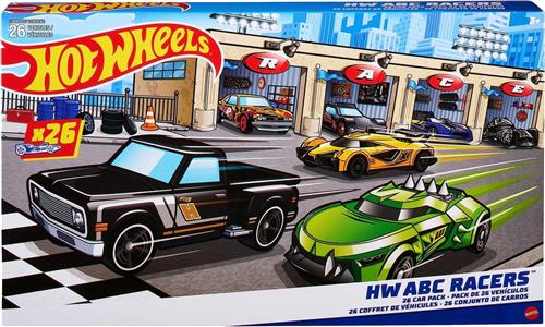 Hot Wheels ABC Racers, set van 26 speelgoedauto's