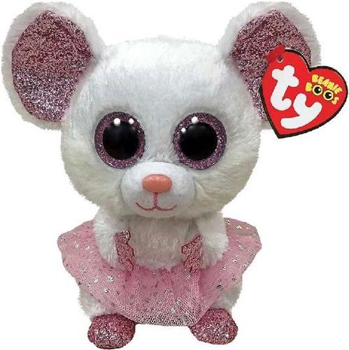 Ty - Knuffel - Beanie Boos - Nina Mouse - 15cm