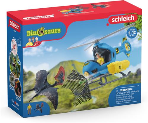 schleich DINOSAURUS - Aanval uit de lucht - Speelfigurenset - Kinderspeelgoed voor Jongens en Meisjes - 5 tot 12 jaar - 10 Onderdelen