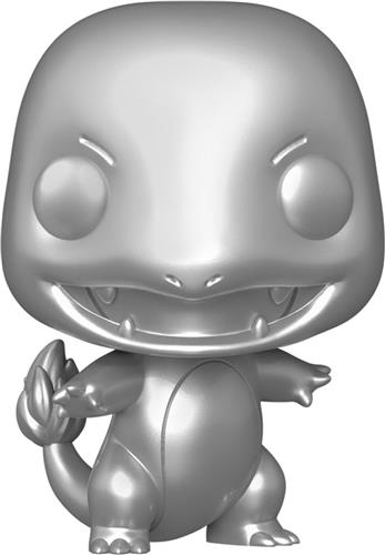 Funko Pop! GAMES: Pokemon - Charmander Silver Metallic #455 20th Anniversary Exclusive