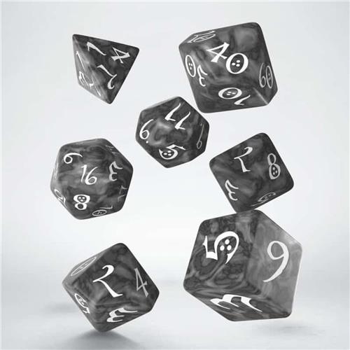 Classic RPG Dice Set smoky & white (7)