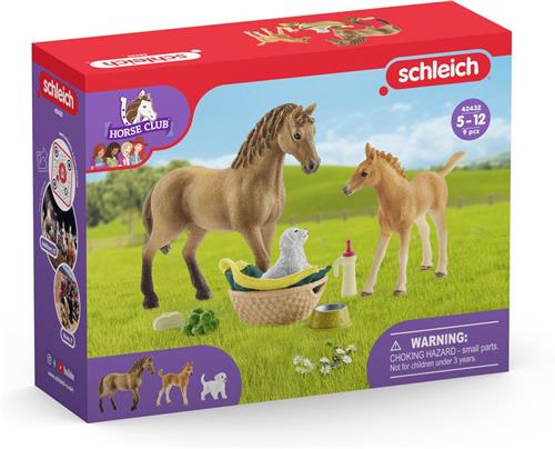 schleich horse club sarahs baby animal care