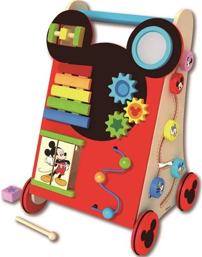 Disney Mickey Mouse Houten Activiteiten Loopwagen TY049