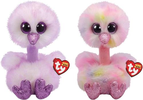 Ty - Knuffel - Beanie Buddy - Kenya Ostrich & Avery Ostrich