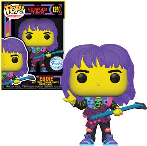 Funko POP! TV Eddie BlackLight 1250 Stranger Things Exclusive