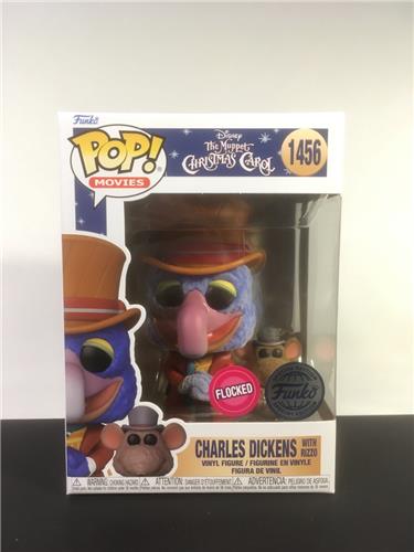 Funko Pop! Muppets Christmas Carol - Charles Dickens with Rizzo Flocked