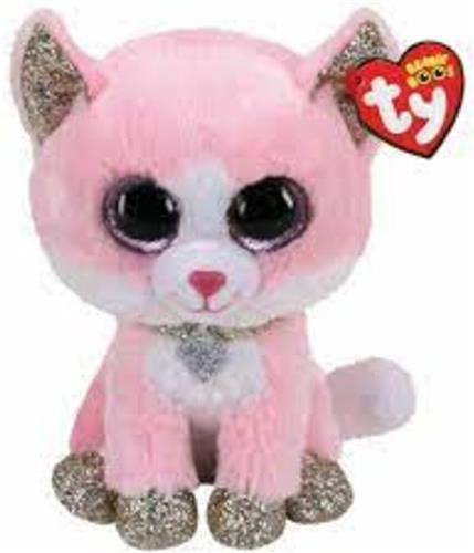 Ty - Knuffel - Beanie Boos - Fiona Pink Cat - 15cm