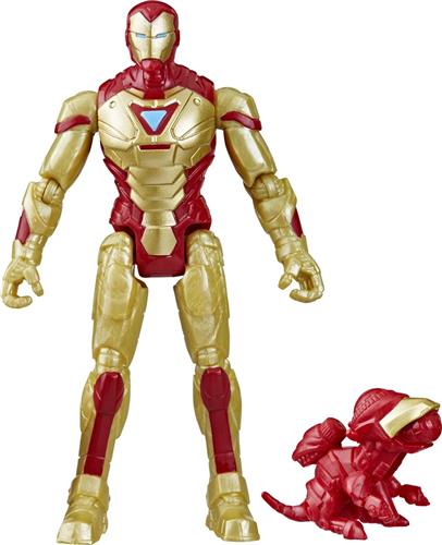 Marvel Mech Strike Mechasaurs Iron Man actiefiguur - 10 cm