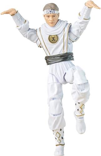 Hasbro Power Rangers Actiefiguur Power Rangers x Cobra Kai Ligtning Collection Morphed Daniel LaRusso White Crane Ranger Multicolours