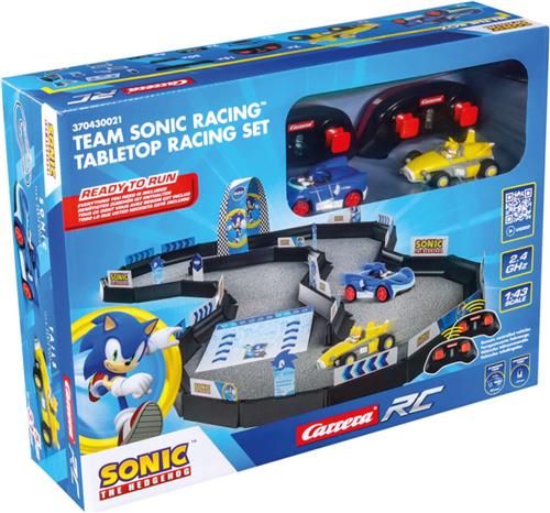 Carrera RC Auto Mini - Team Sonic Racing - Race Set - Sonic vs. Tails - Schaal 1:43 RC Model Kant en Klaar