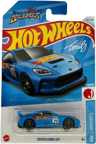 HOT WHEELS TOYOTA GR86 CUP 70 TONI-BREIDINGER BLUE 203/250 1:64 HW J-IMPORTS 10/10