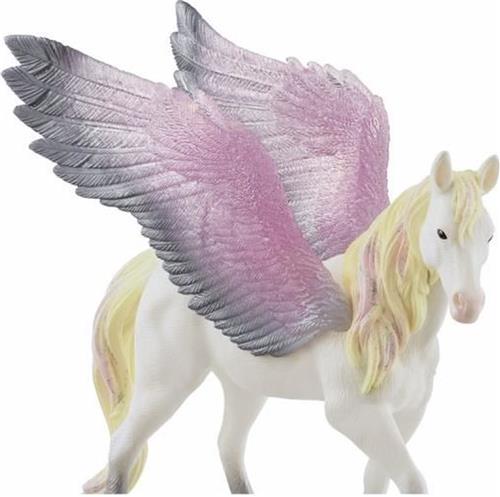 Gevleugeld Pegasus-Beeldje - Met Glanzende Vleugels En Manen - Leuk En Duurzaam Paardenbeeldje - Cadeau Voor Kinderen Vanaf 5 Jaar